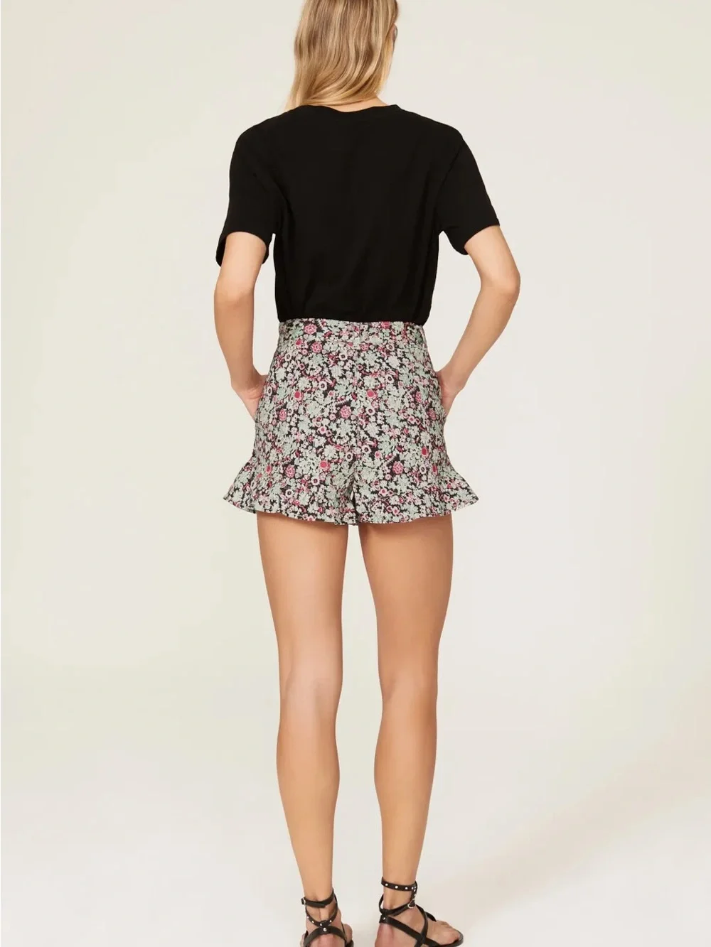 cinq a sept Floral Tie-Waist Shorts